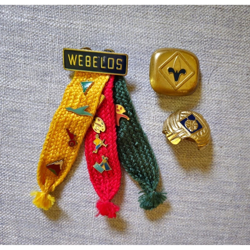 Boy Scout BSA  Memorabilia: Order of  Arrow, Patches,  Neck Slides, Webelo Pins